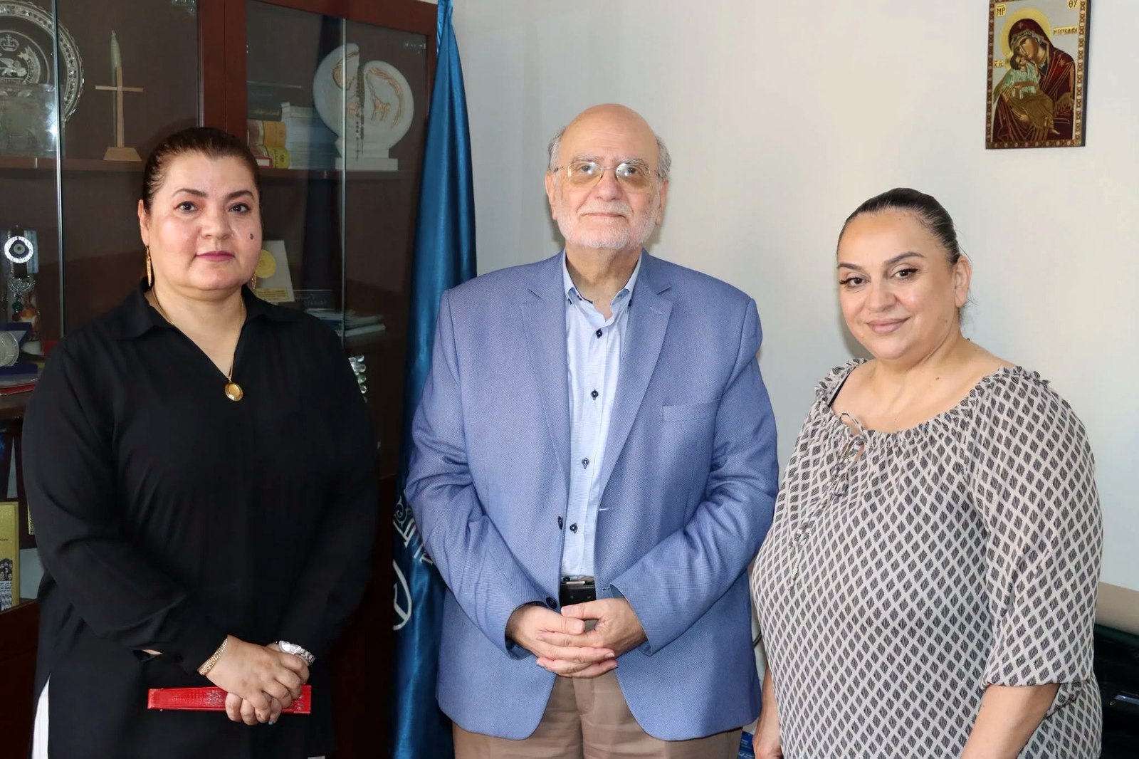 Receiving the head of social studies at Bayt Al-Hikma in Iraq